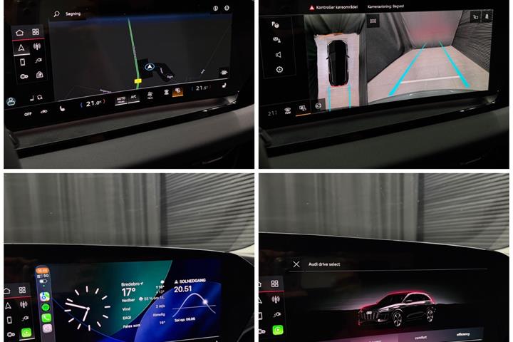 Grå Audi Q6 e-tron fra 2025