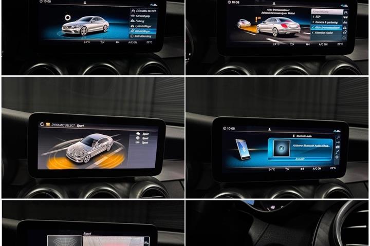 Blå Mercedes C220 d fra 2019
