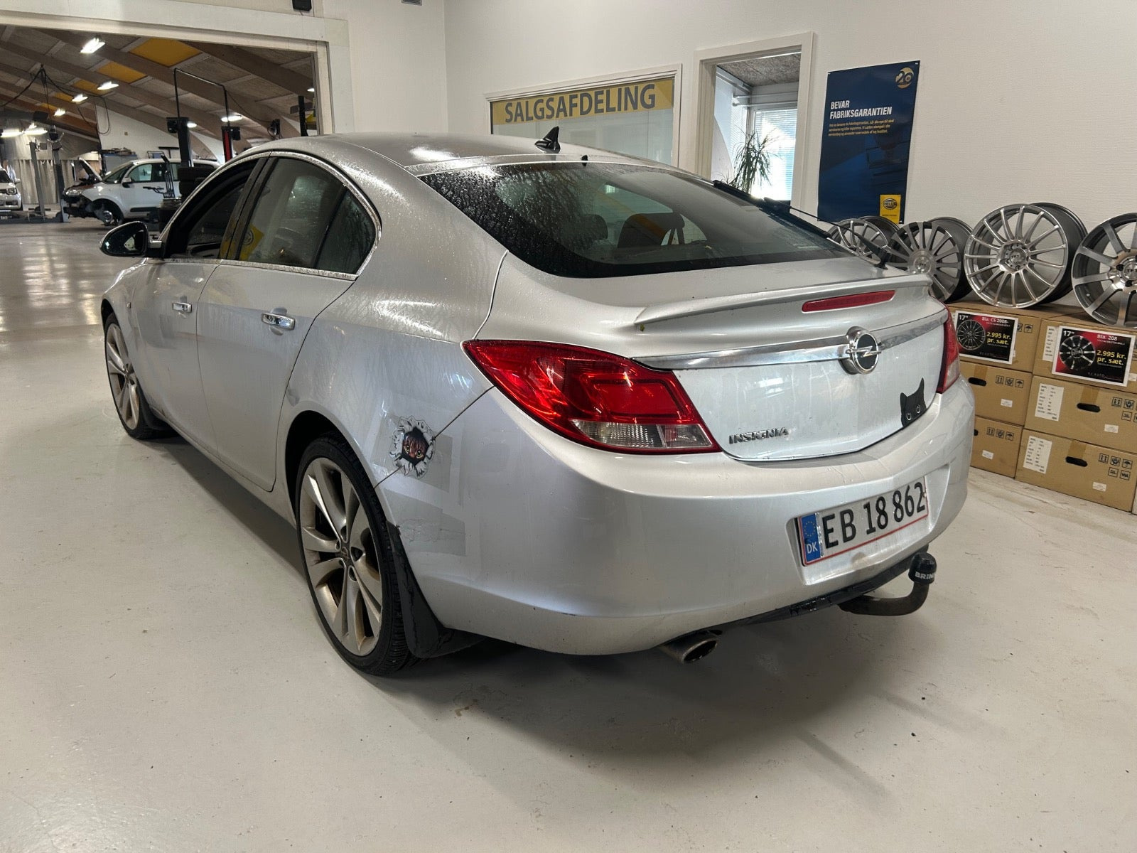 Sølv Opel Insignia fra 2009