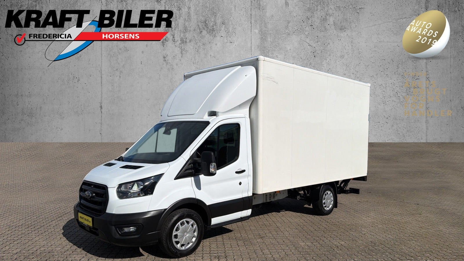 Hvid Ford Transit 350 L3 Chassis fra 2023