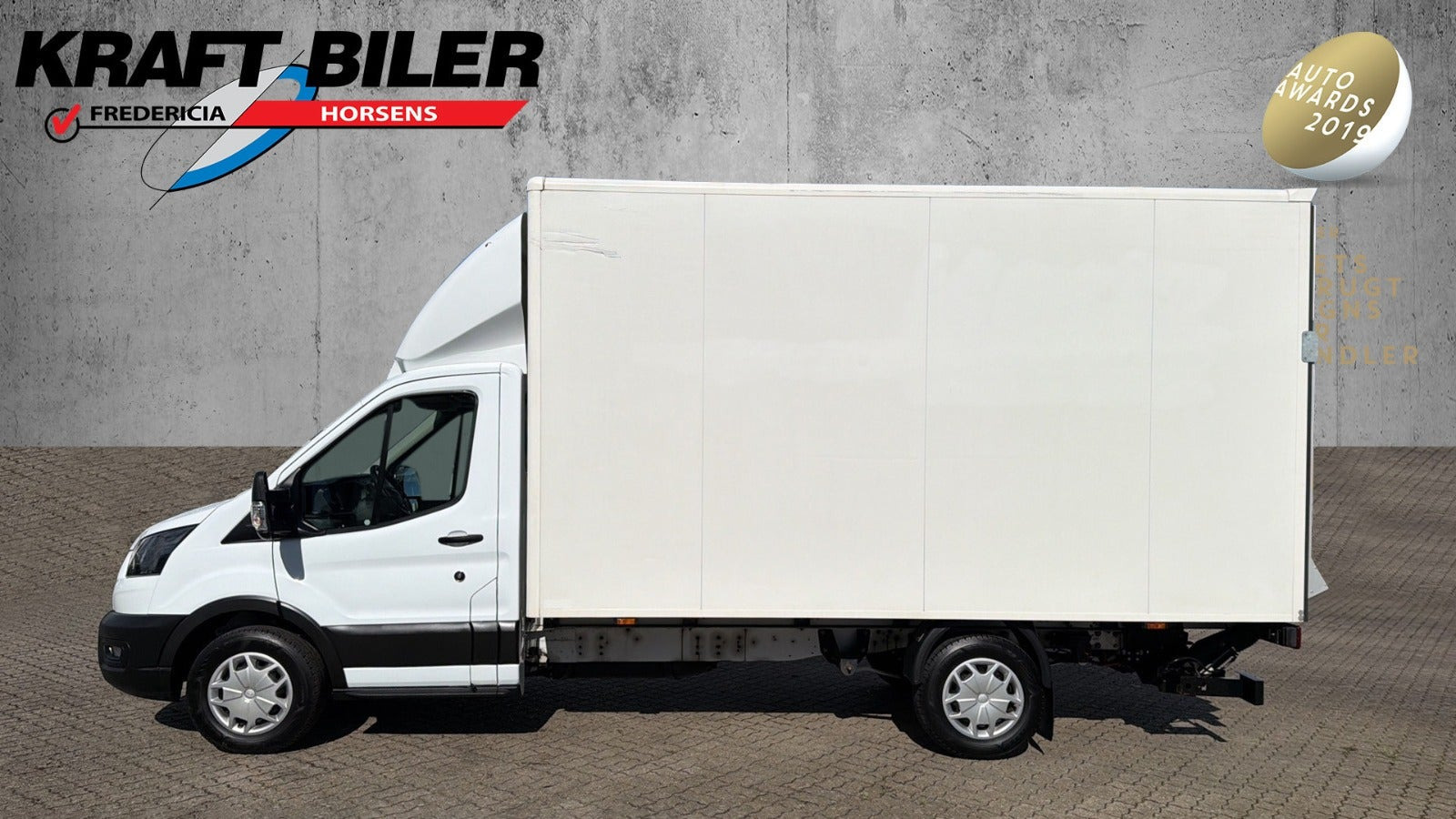 Hvid Ford Transit 350 L3 Chassis fra 2023