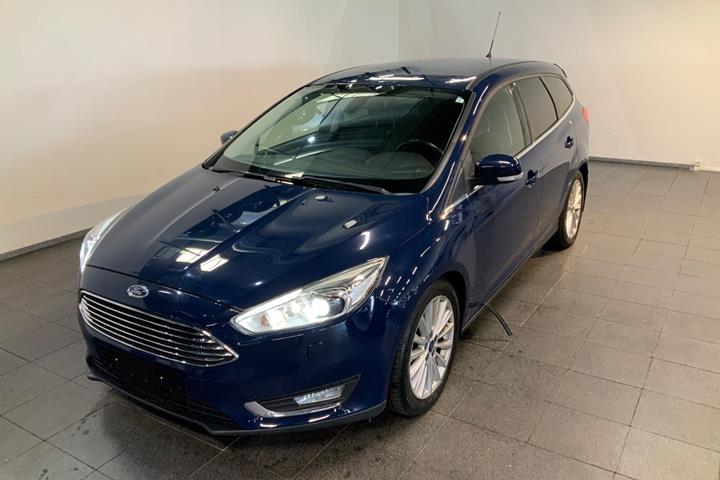 Blå Ford Focus fra 2016