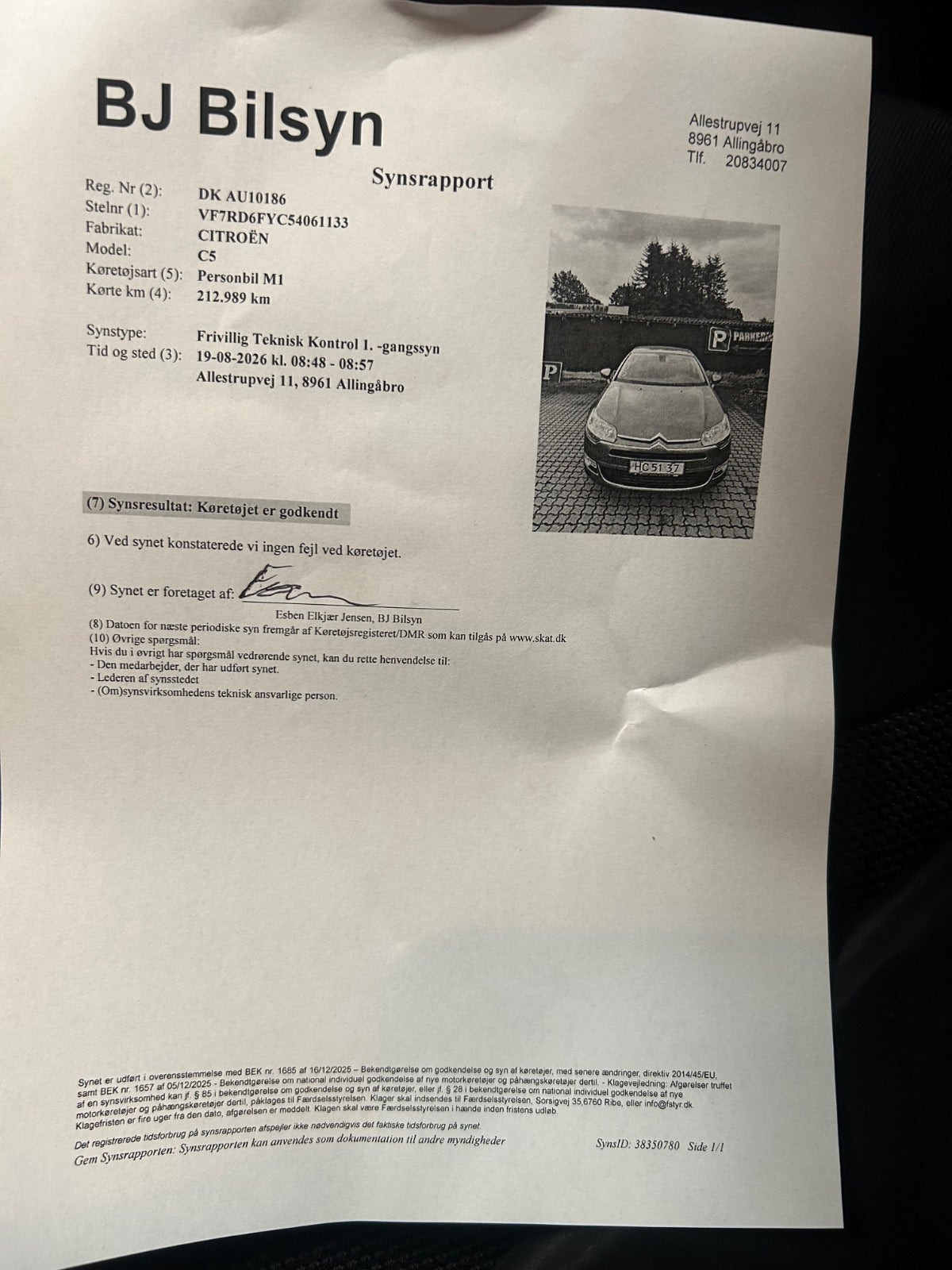 Grå Citroën C5 fra 2008