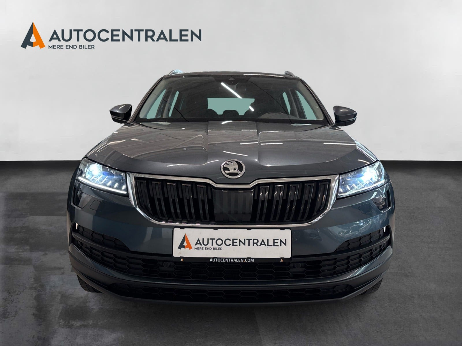 Grå Skoda Karoq fra 2021