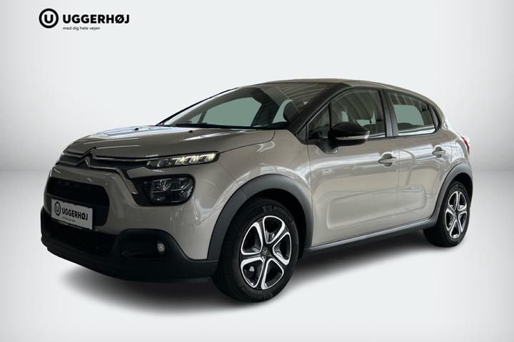 Beige Citroën C3 fra 2021 set udefra
