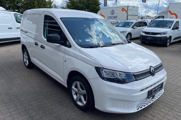 Hvid VW Caddy fra 2021