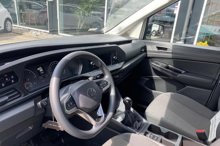 Hvid VW Caddy fra 2021