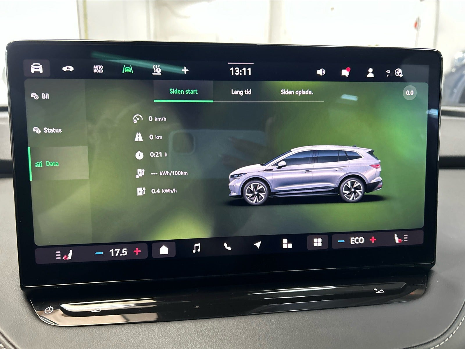 Sort Skoda Enyaq fra 2025