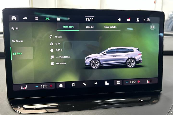 Sort Skoda Enyaq fra 2025