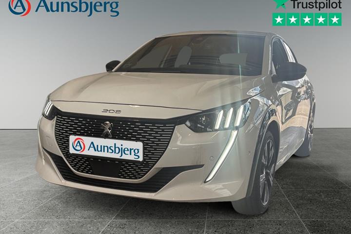 Hvid Peugeot e-208 fra 2023
