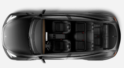Sort Tesla Model Y fra 2025