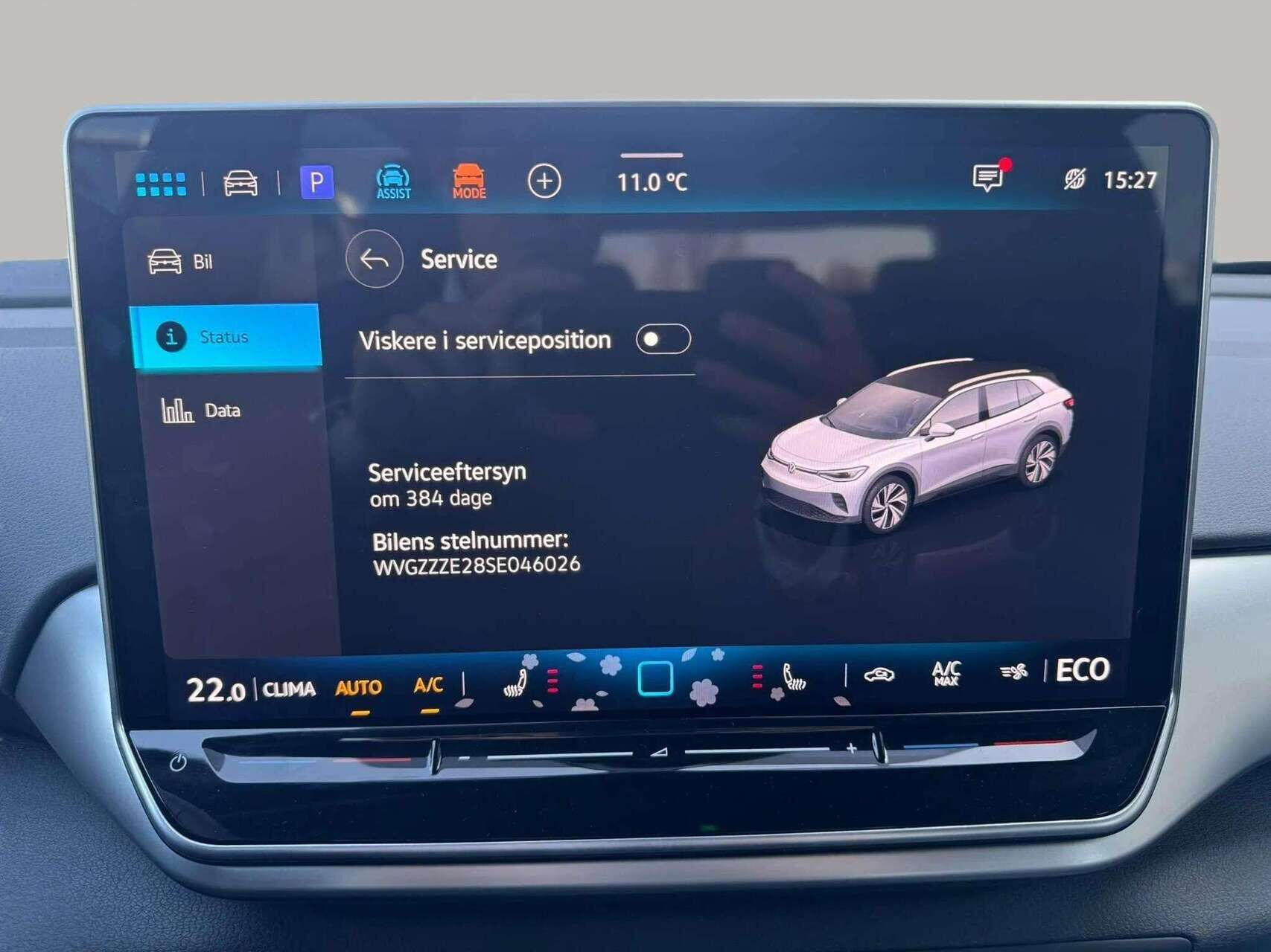 Hvid VW ID.4 fra 2025