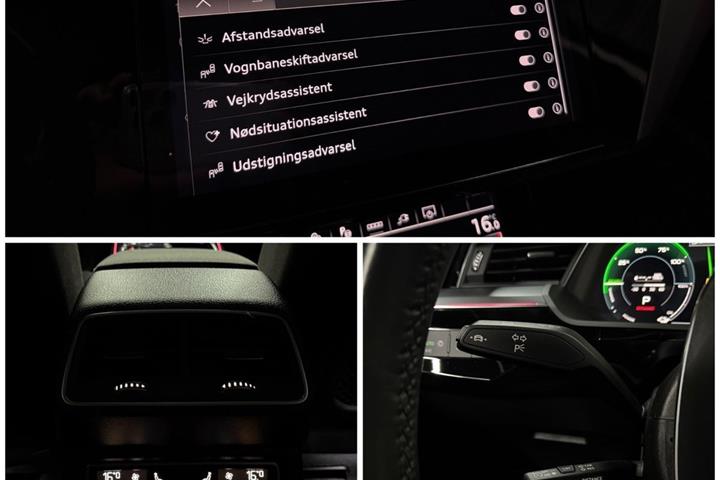 Blå Audi Q8 e-tron fra 2024
