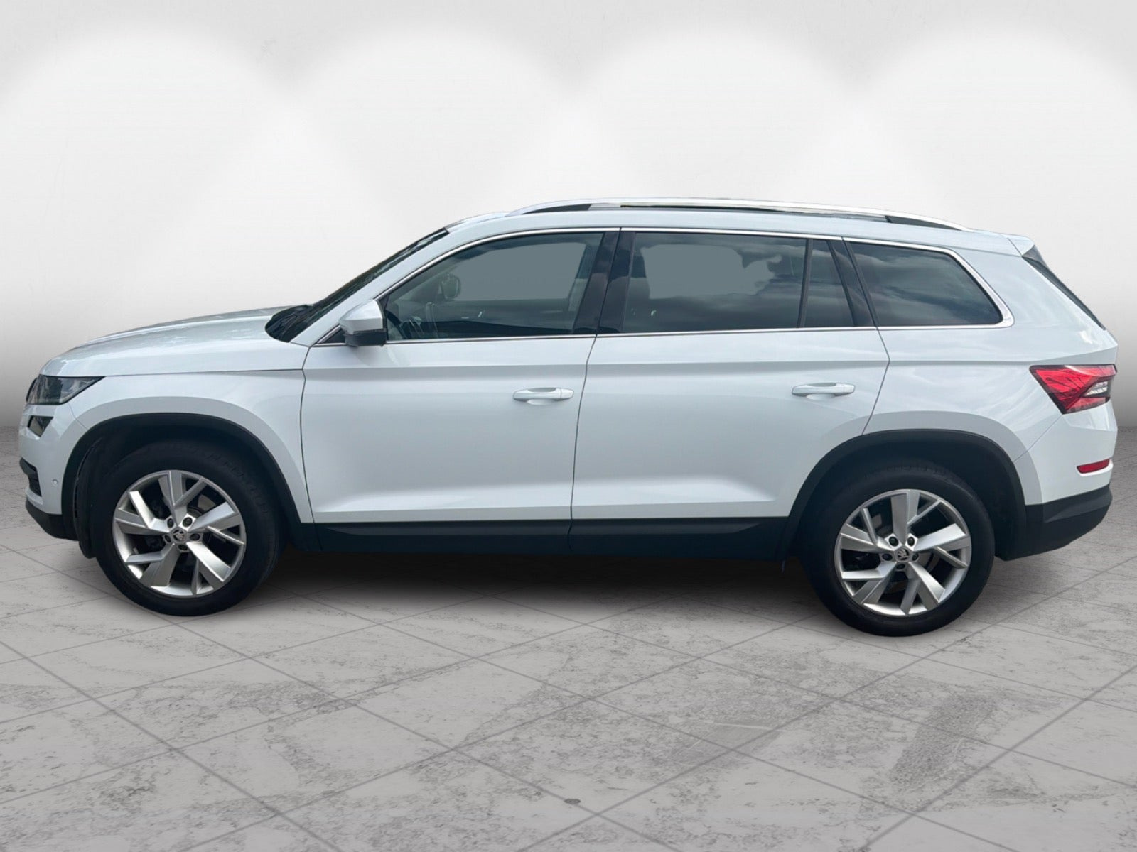 Hvid Skoda Kodiaq fra 2019