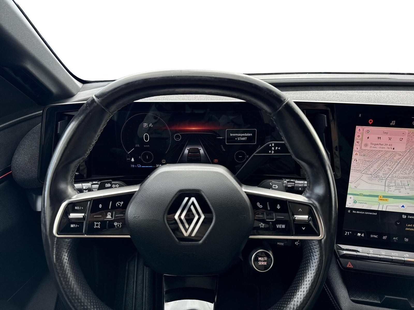 Grå Renault Megane E-Tech fra 2022