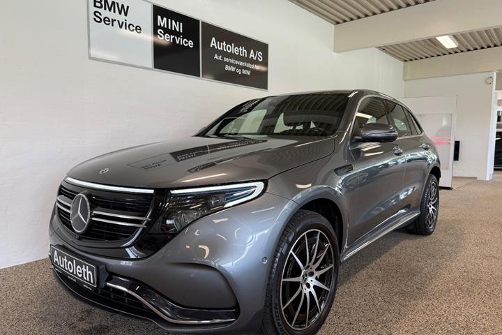 Grå Mercedes EQC400 fra 2021