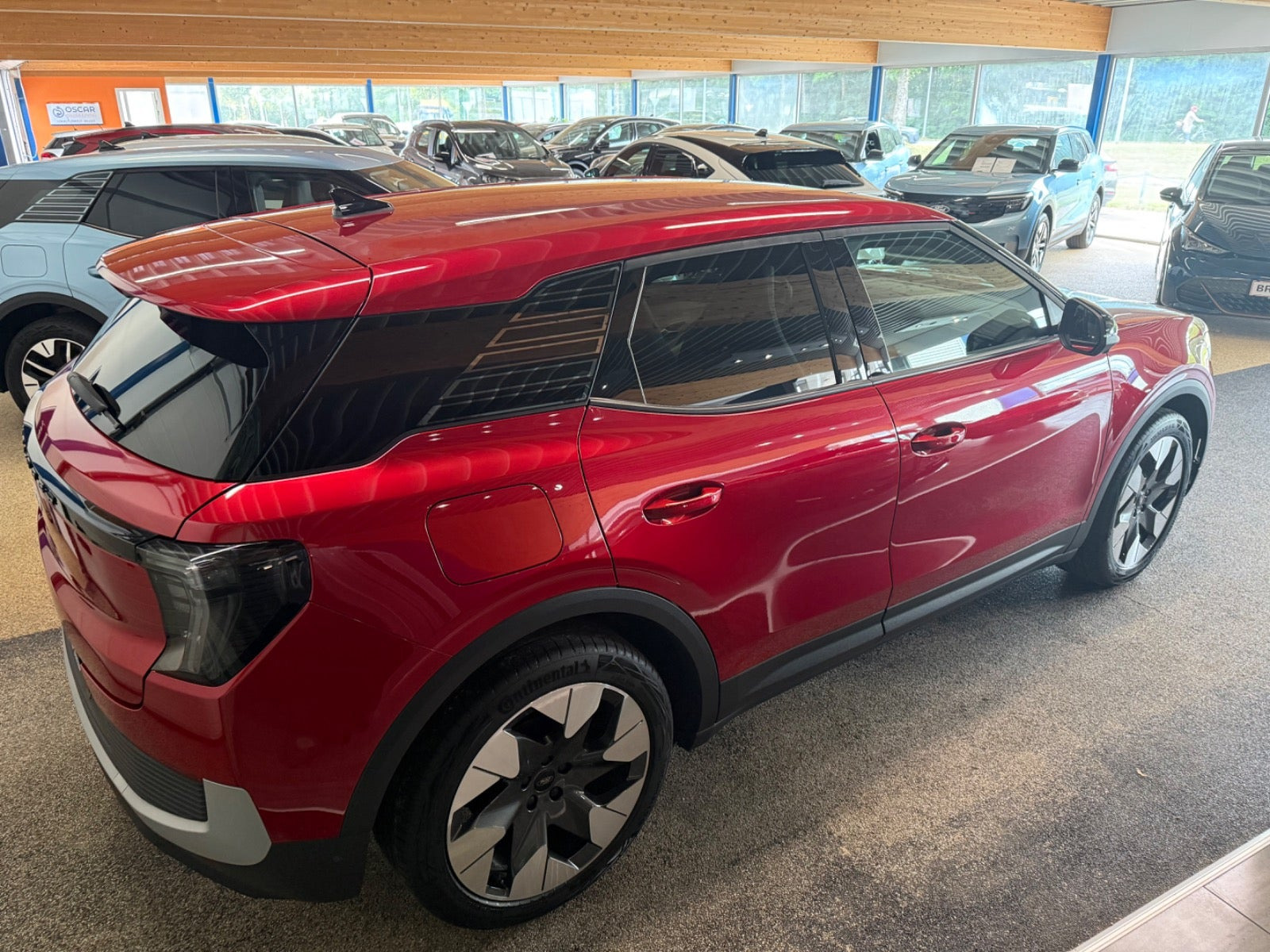 Rød Ford Explorer fra 2025