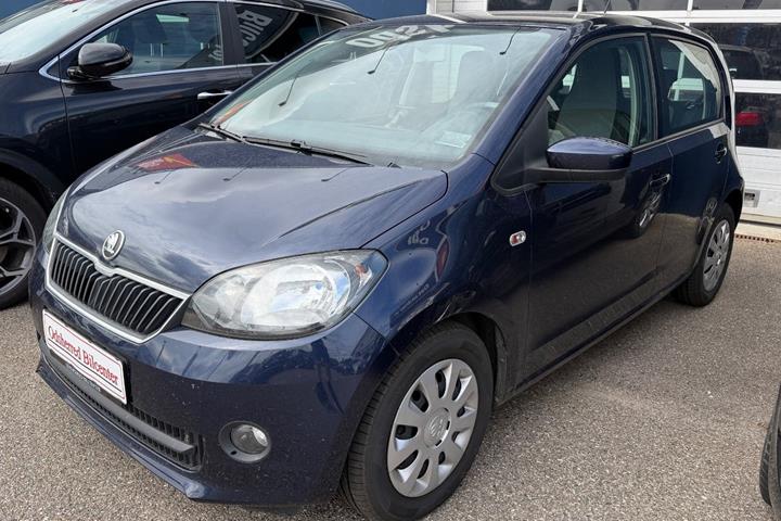 Blå Skoda Citigo fra 2013