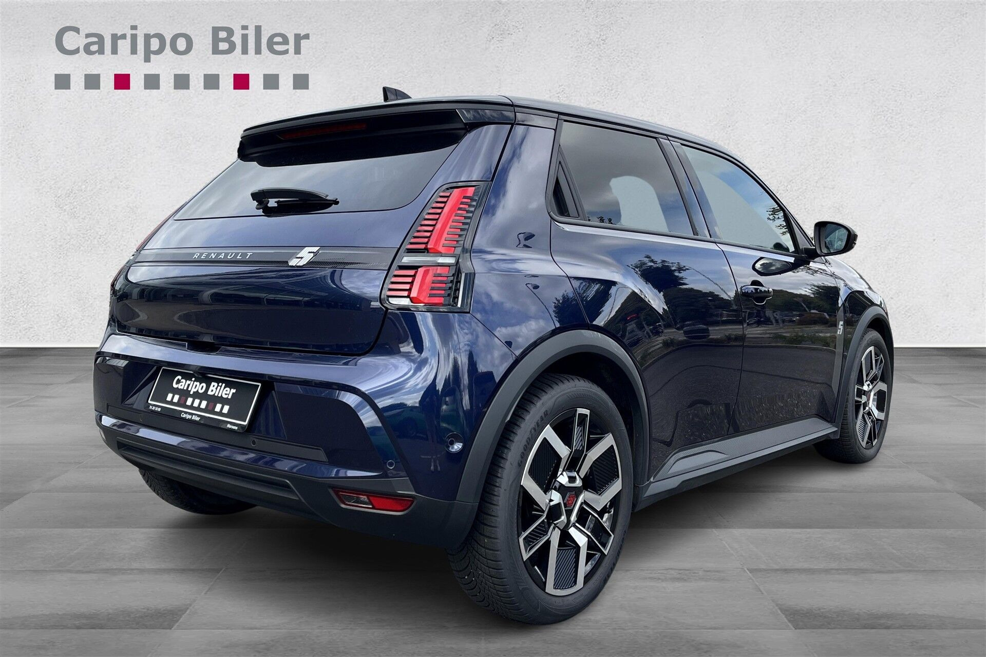 Blå Renault R5 fra 2025