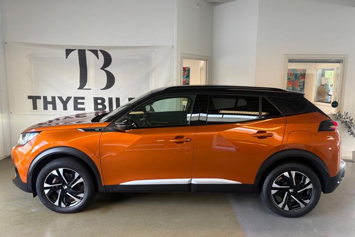 Orange Peugeot e-2008 fra 2021