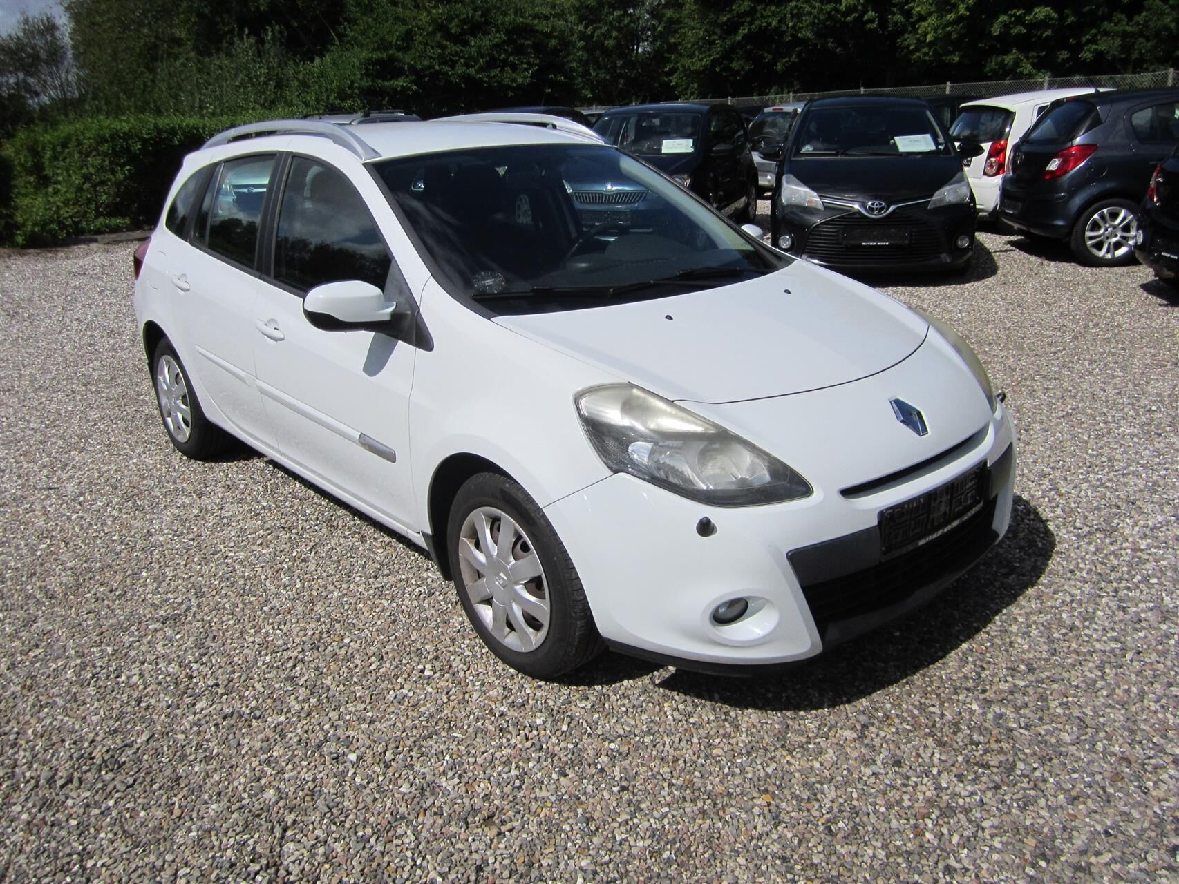 Hvid Renault Clio fra 2012