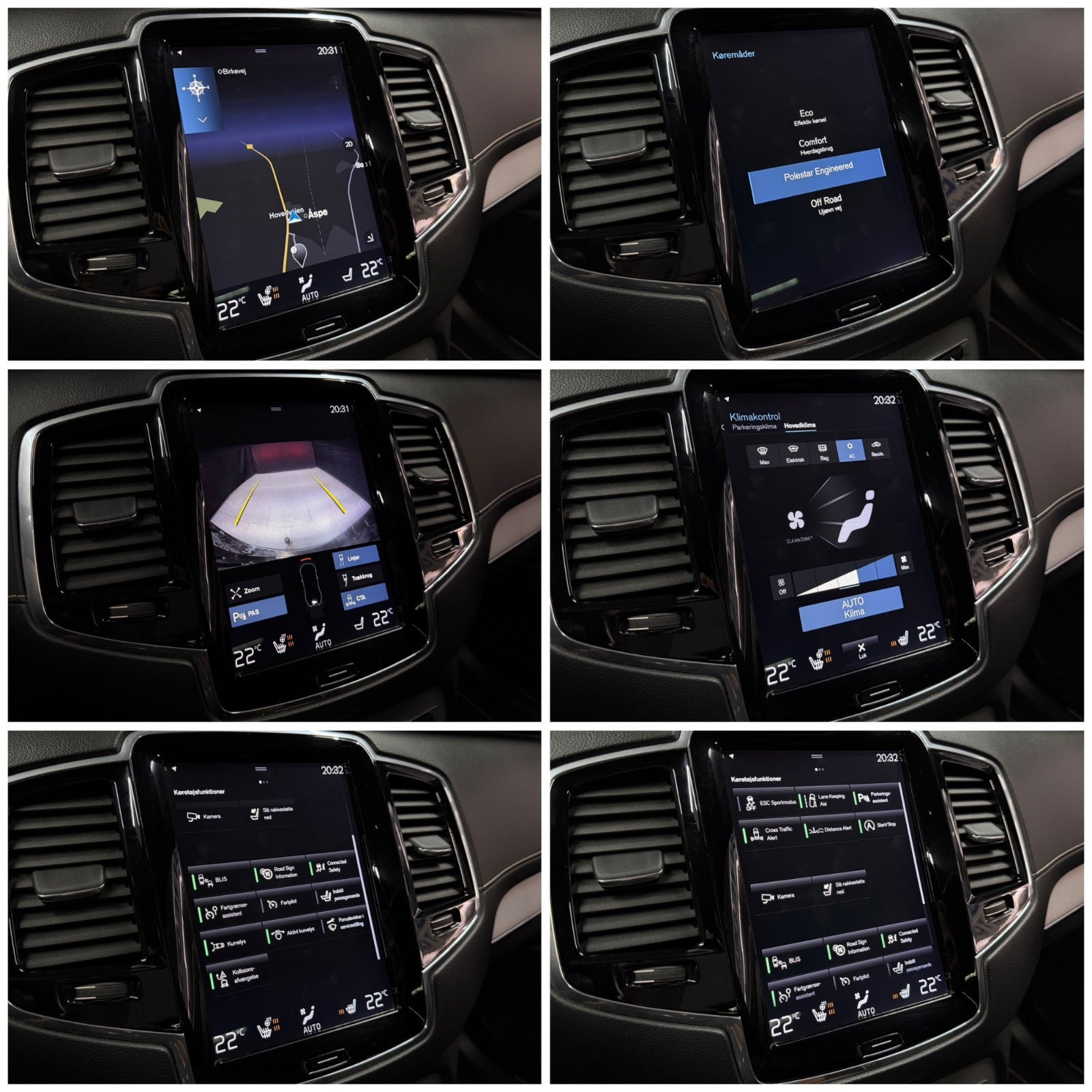 Grå Volvo XC90 fra 2019