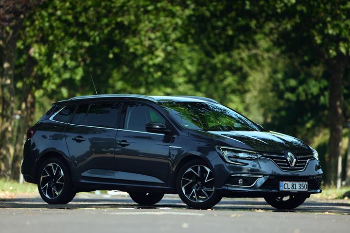 Blå Renault Mégane fra 2018