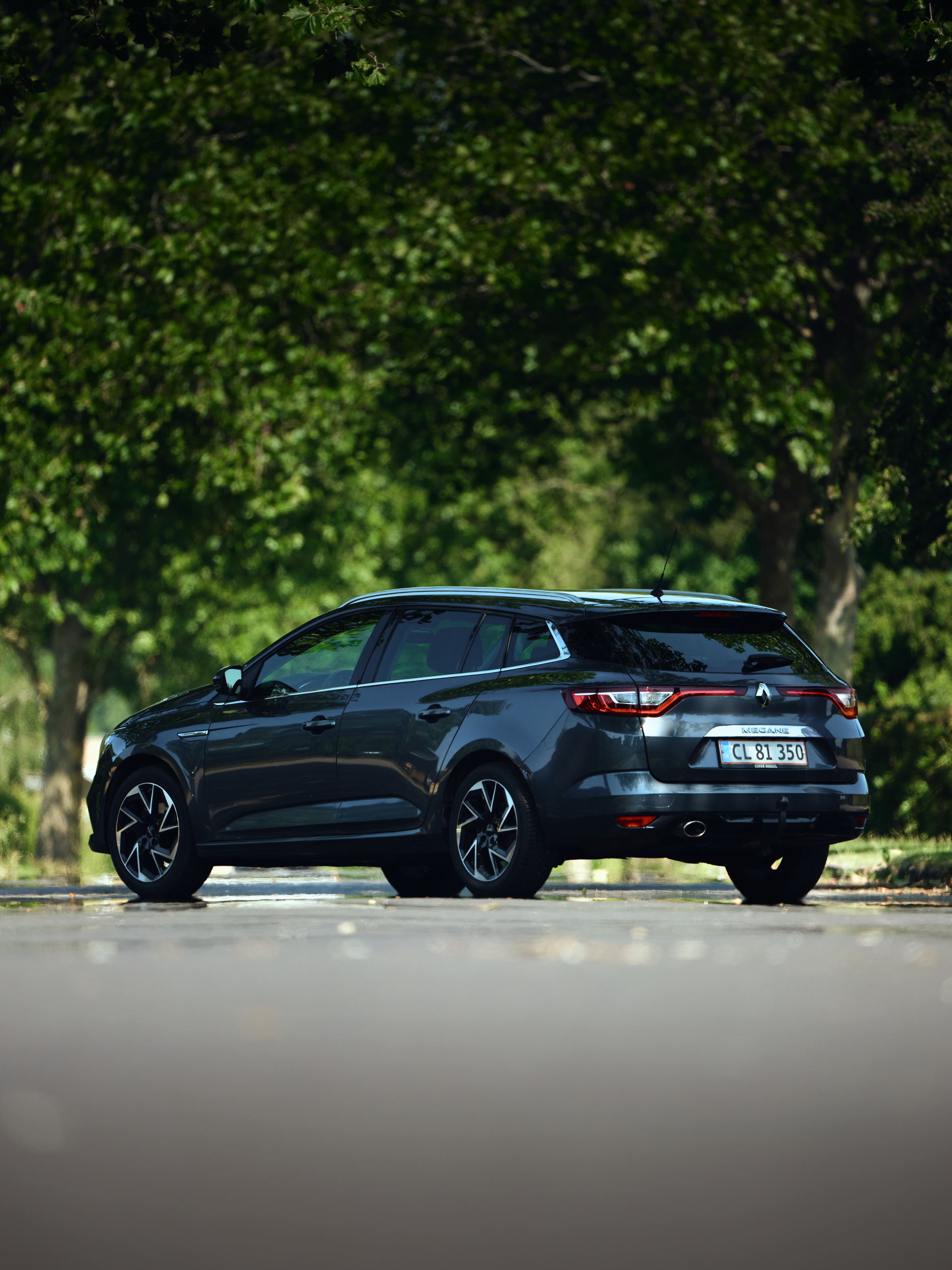 Blå Renault Mégane fra 2018