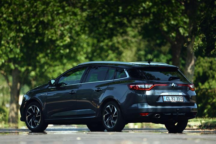 Blå Renault Mégane fra 2018