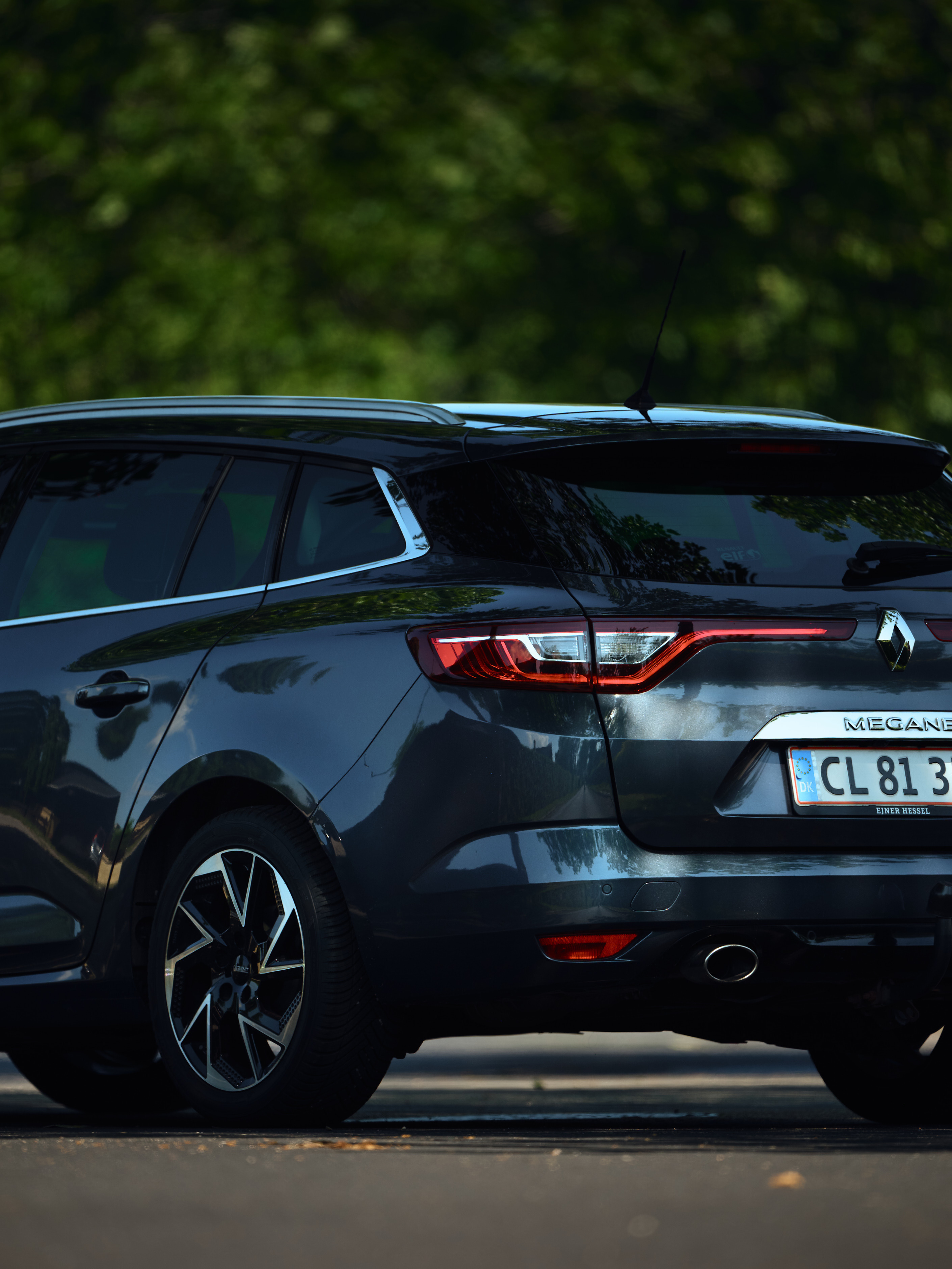 Blå Renault Mégane fra 2018