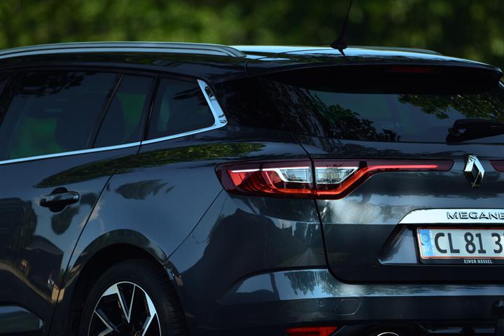 Blå Renault Mégane fra 2018