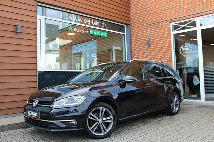 Sort VW Golf VII fra 2018