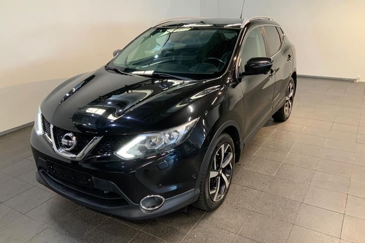 Sort Nissan Qashqai fra 2014 set udefra