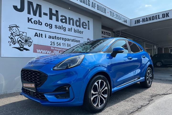 Blå Ford Puma fra 2021