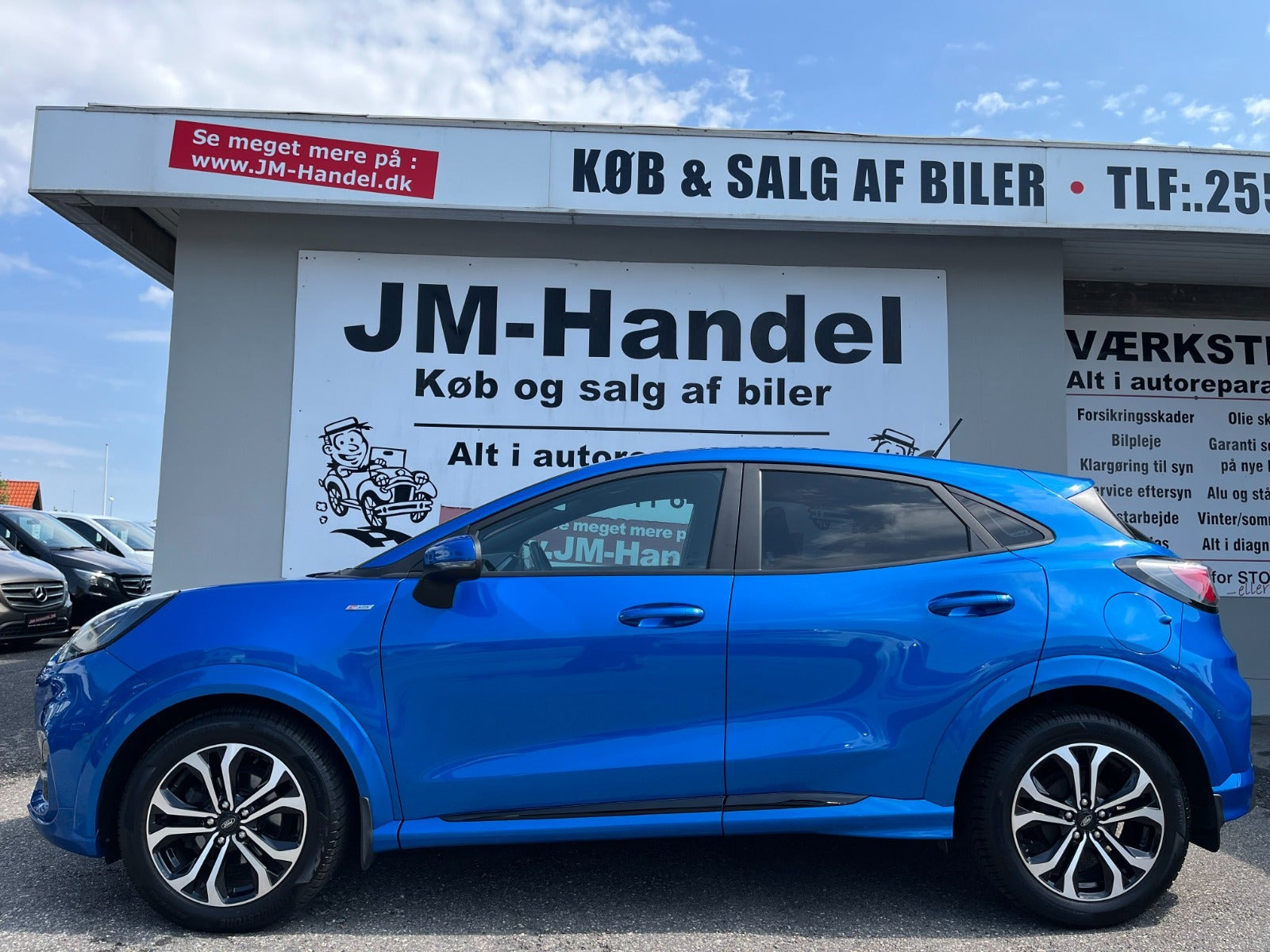 Blå Ford Puma fra 2021