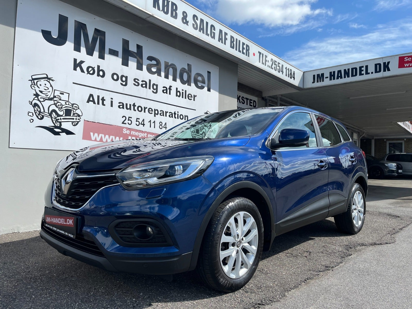 Blå Renault Kadjar fra 2019