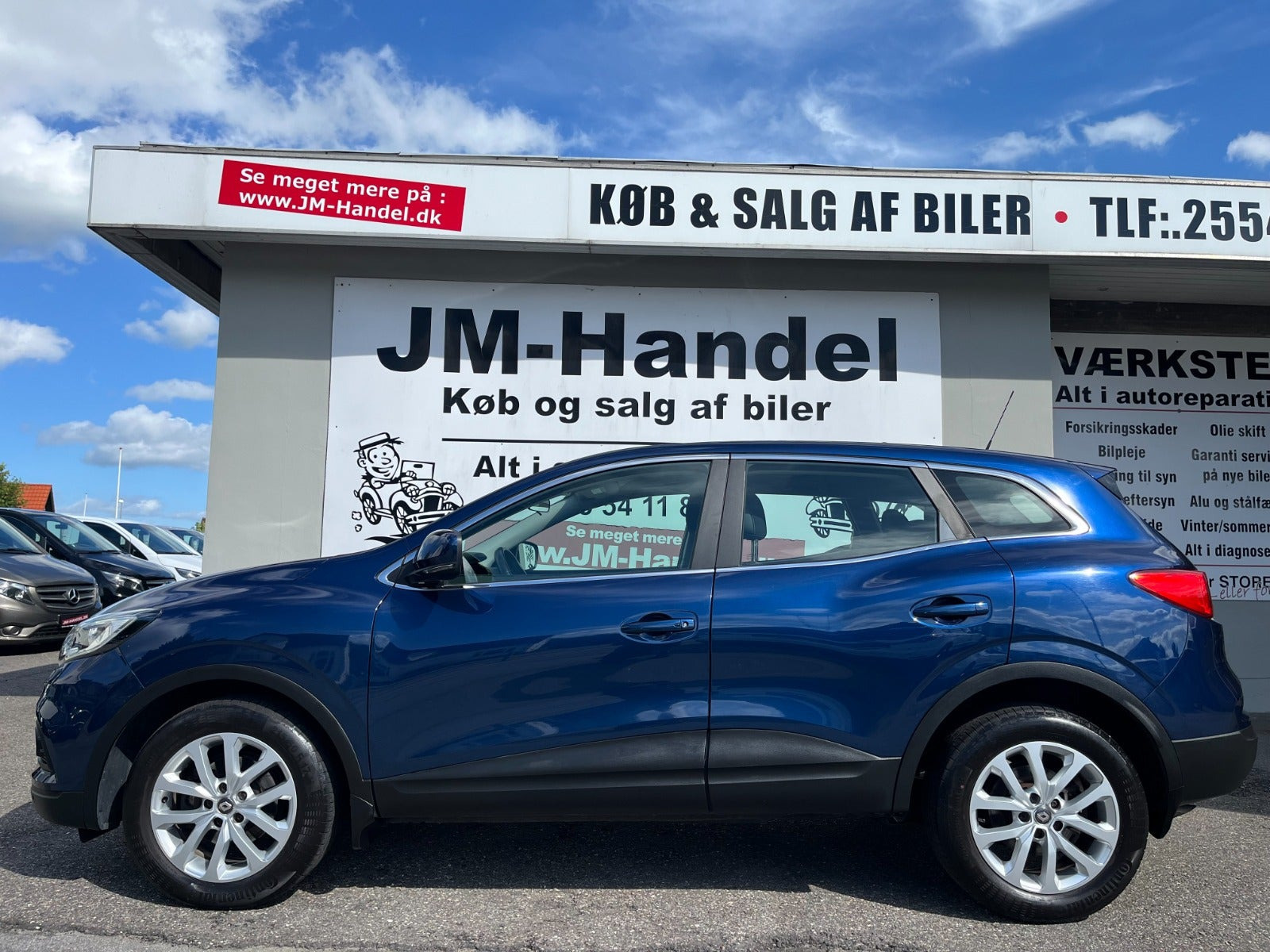 Blå Renault Kadjar fra 2019