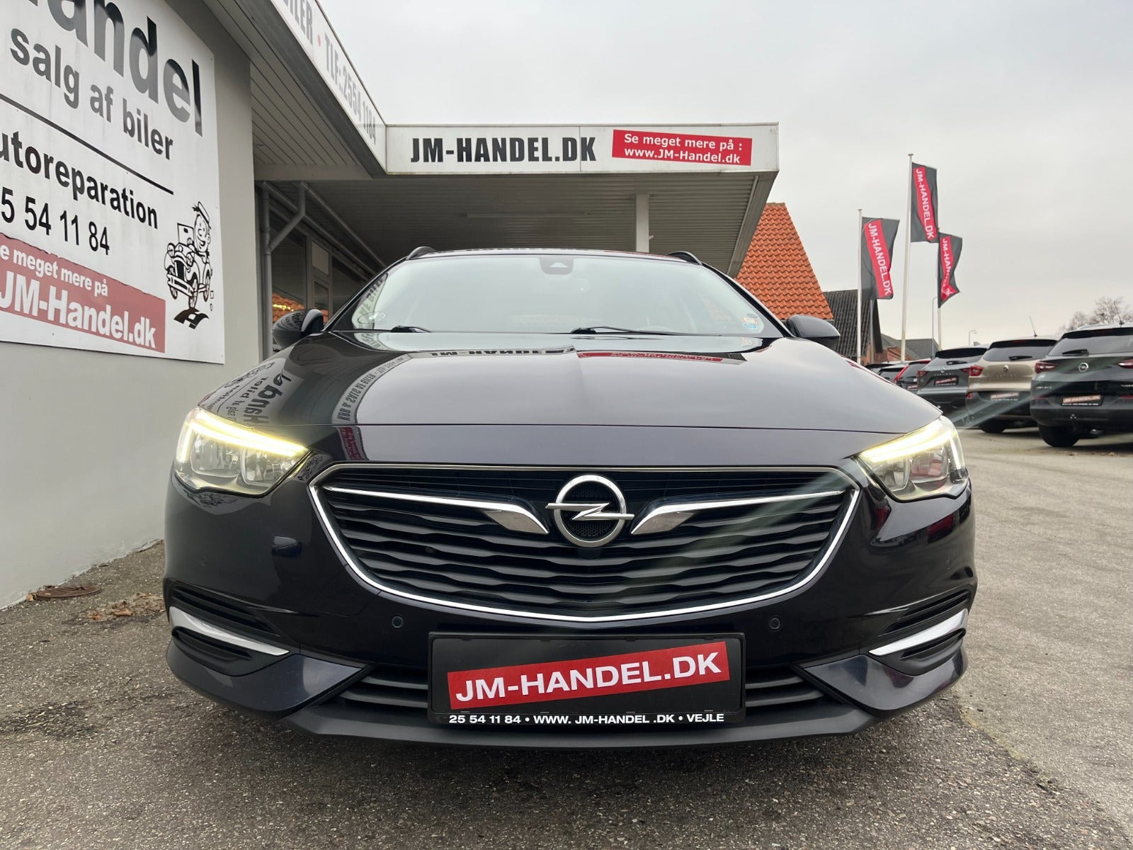 Blå Opel Insignia fra 2018