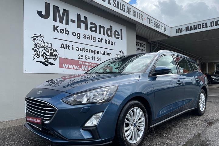 Blå Ford Focus fra 2021