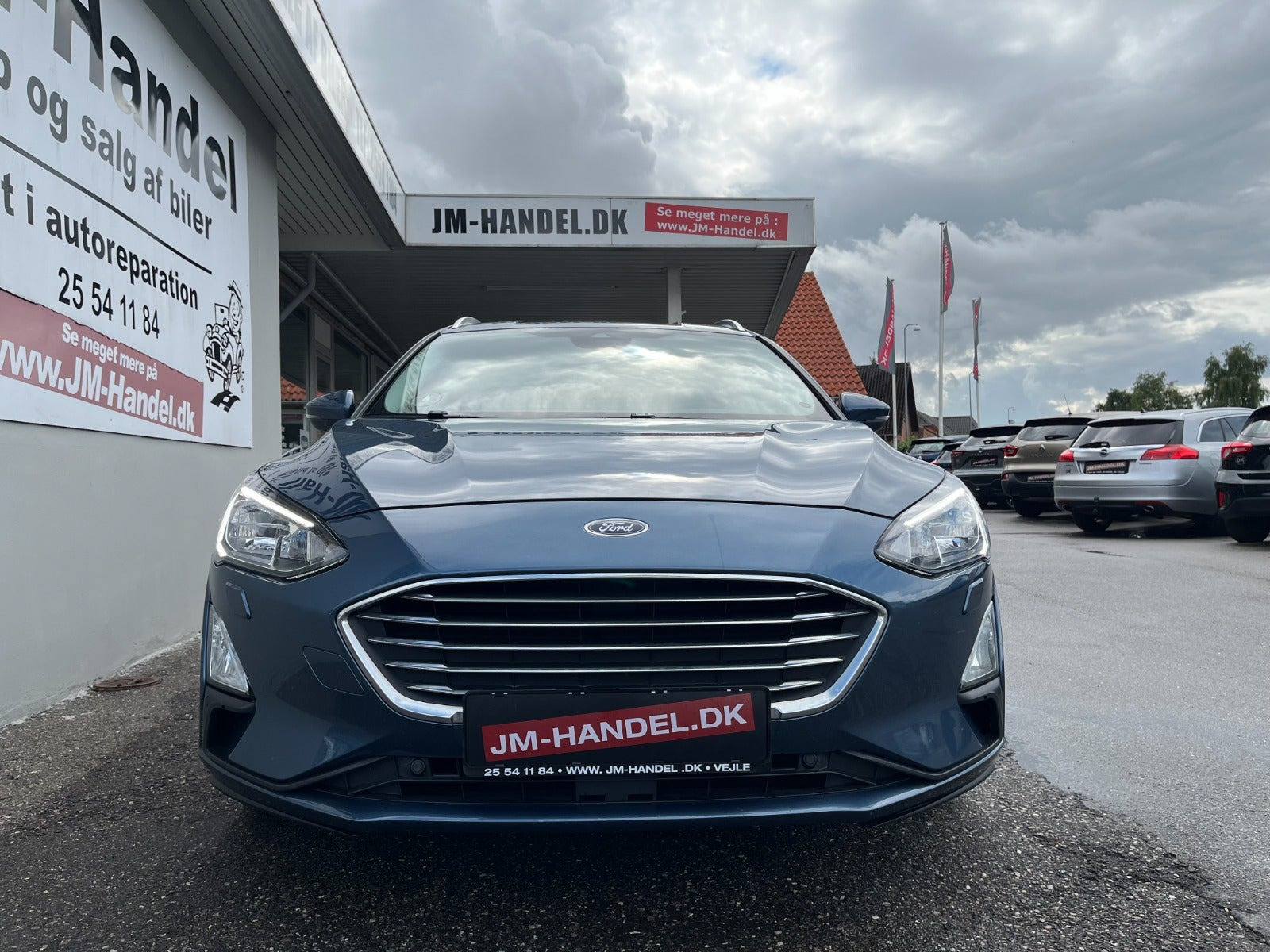 Blå Ford Focus fra 2021