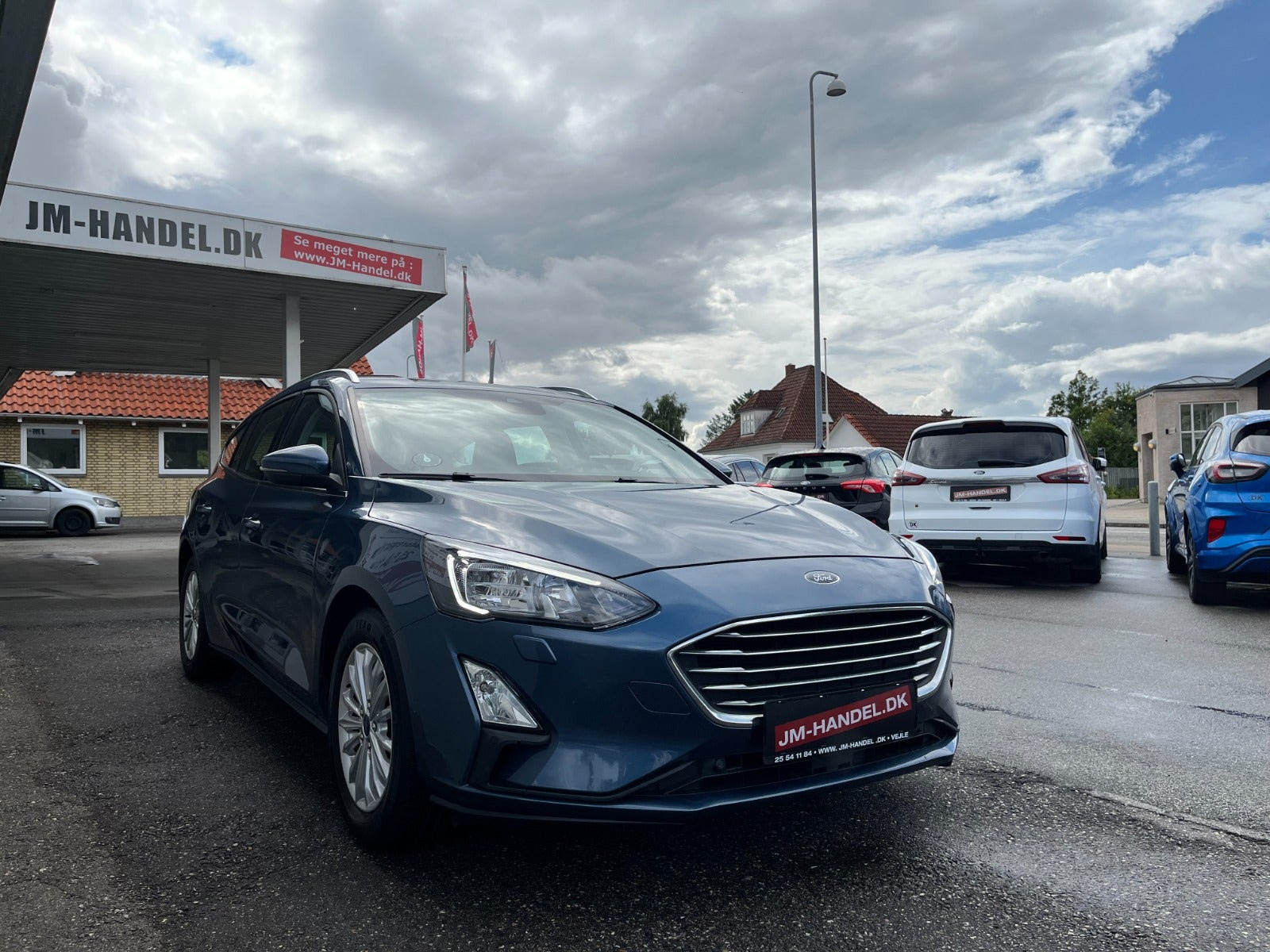 Blå Ford Focus fra 2021