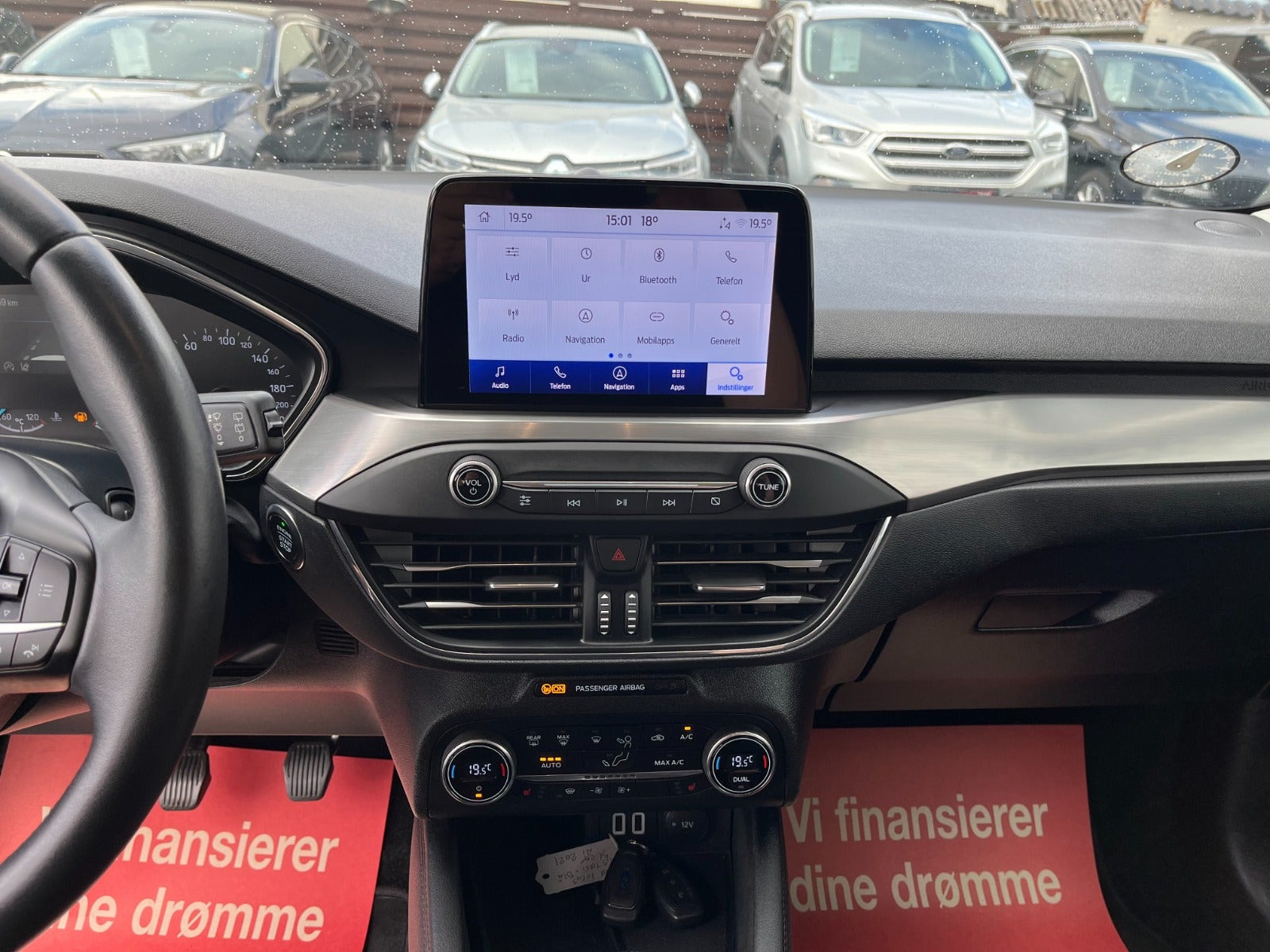 Blå Ford Focus fra 2021