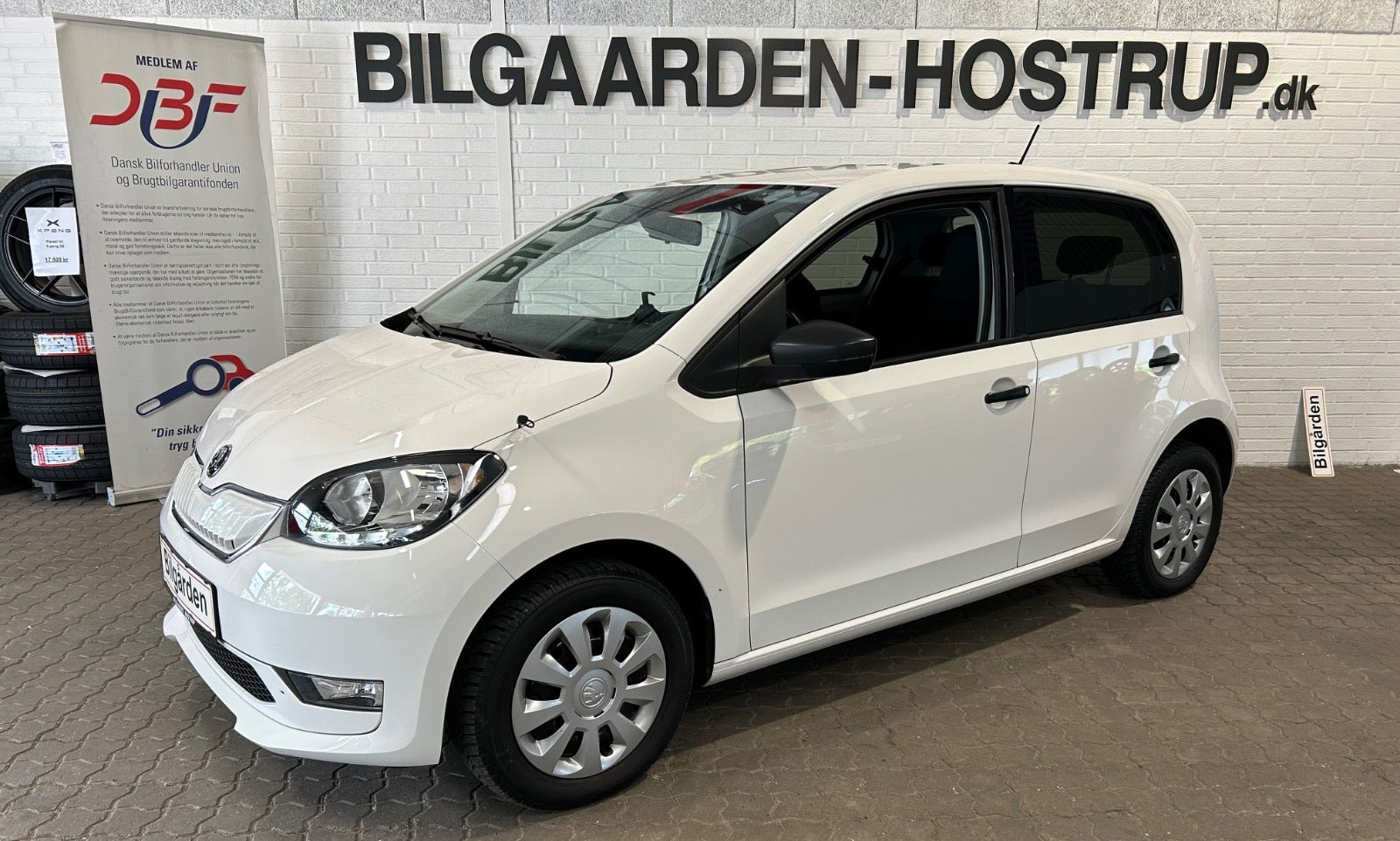 Hvid Skoda Citigo-e fra 2020