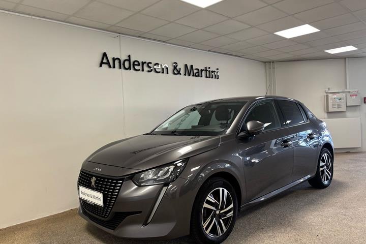 Grå Peugeot 208 fra 2021