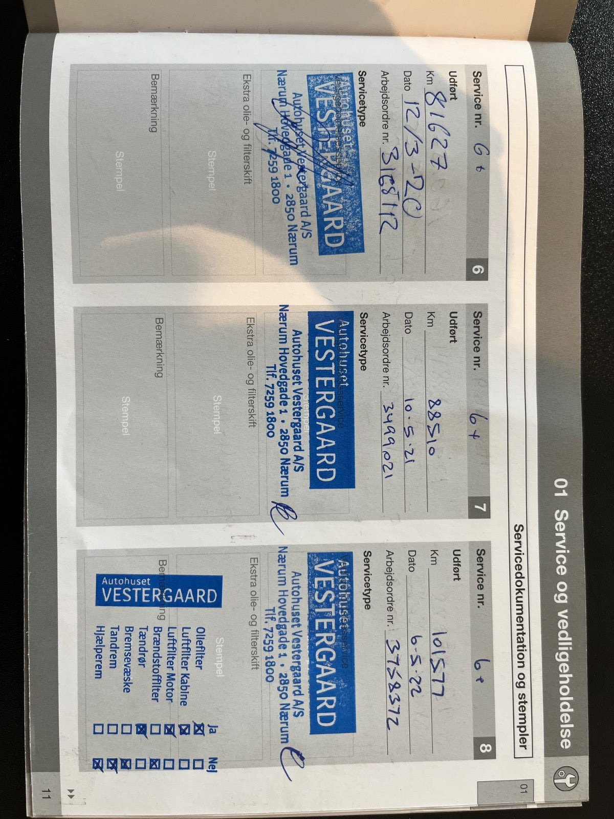 Sort Volvo S80 fra 2014