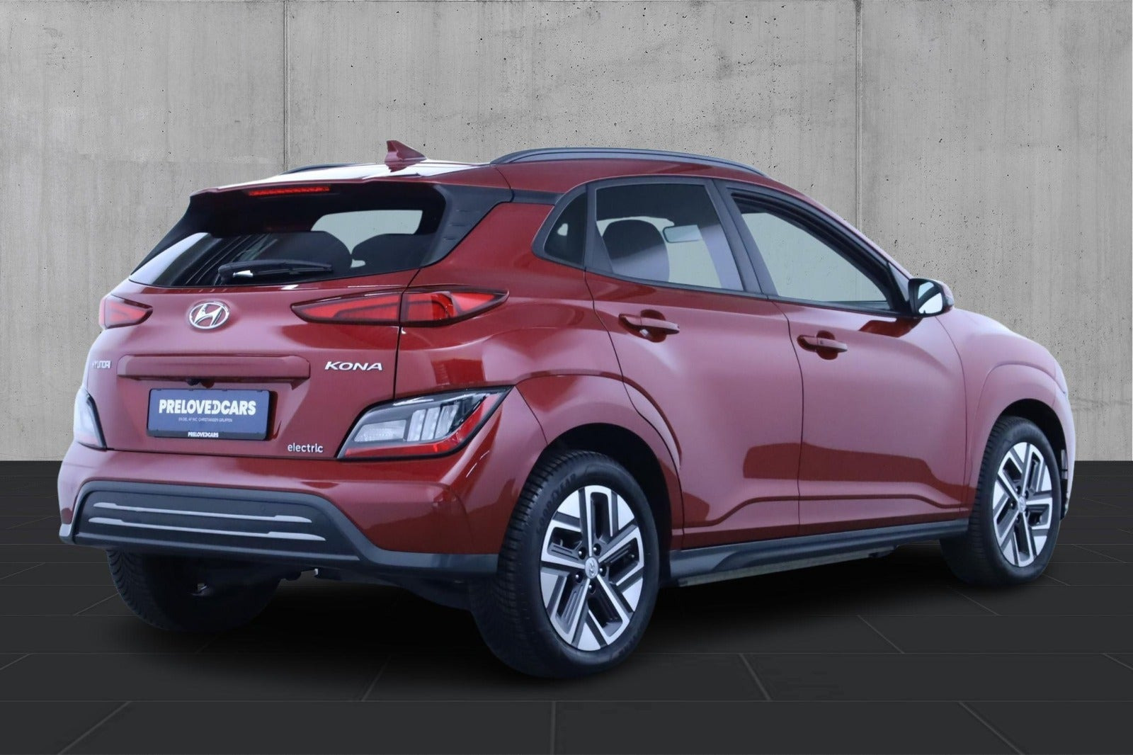 Rød Hyundai Kona fra 2022