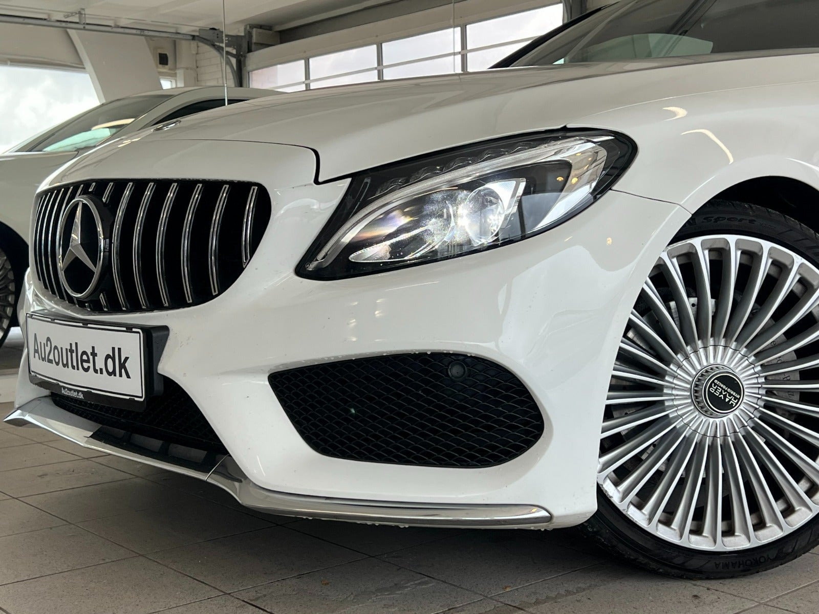 Hvid Mercedes C220 d fra 2017