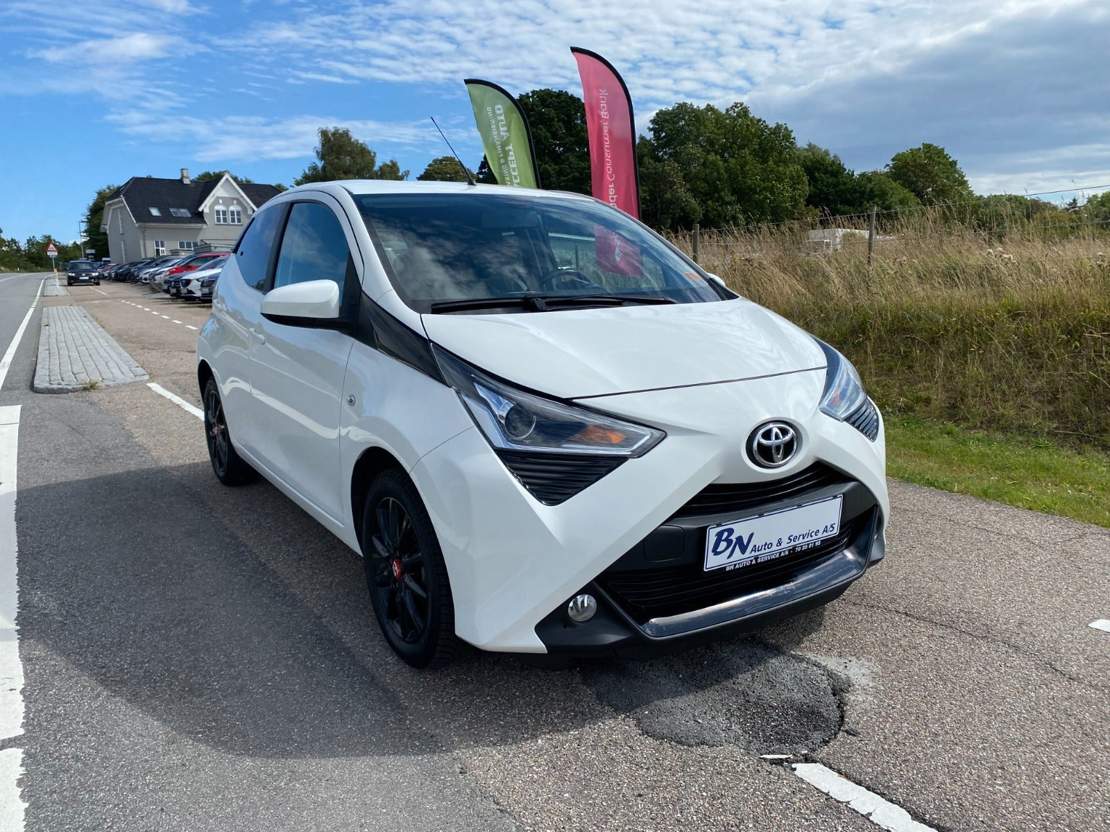 Hvid Toyota Aygo fra 2020