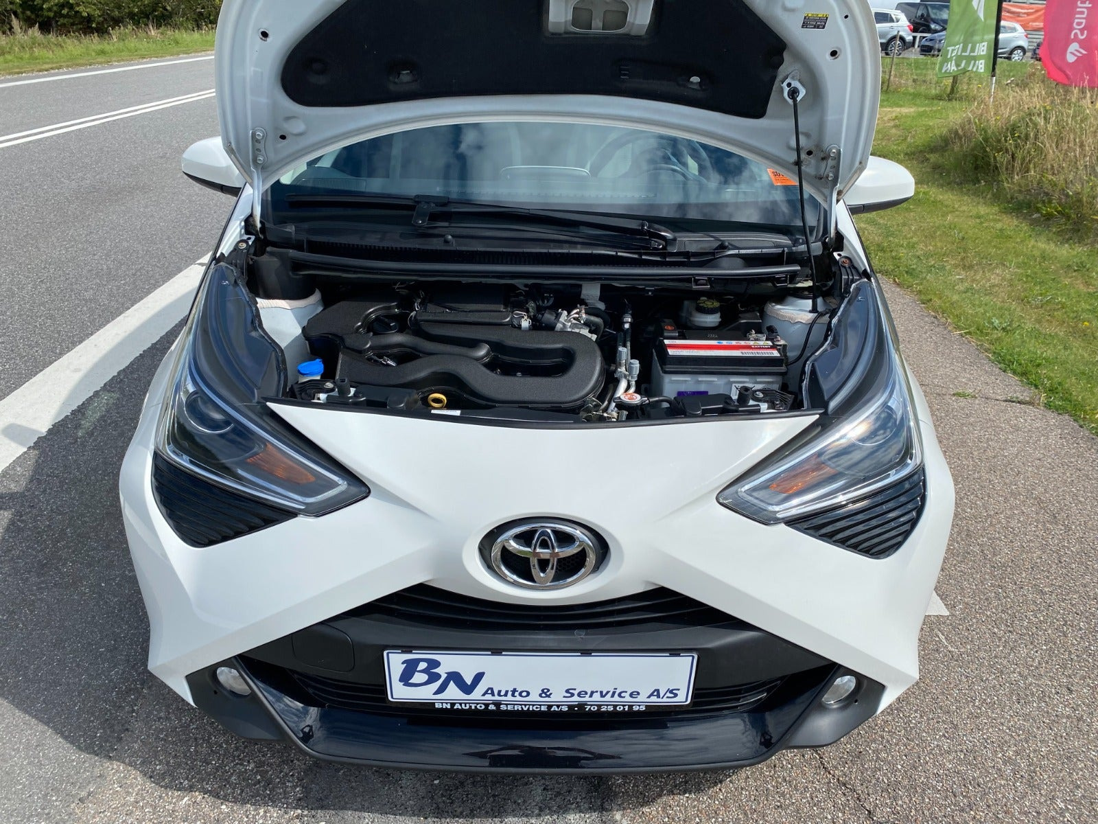Hvid Toyota Aygo fra 2020