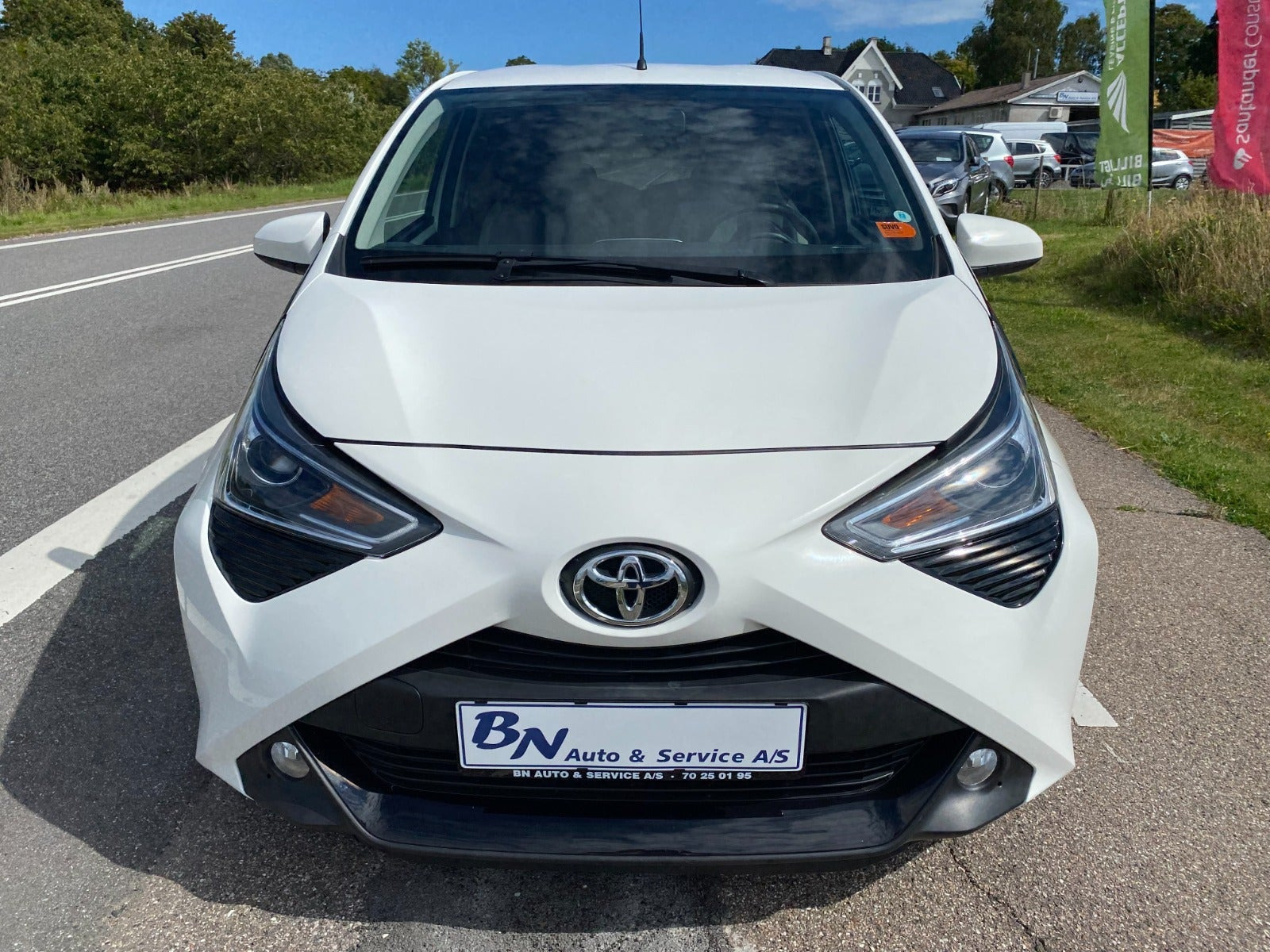 Hvid Toyota Aygo fra 2020